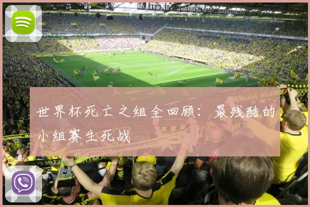 世界杯死亡之组全回顾:最残酷的小组赛生死战